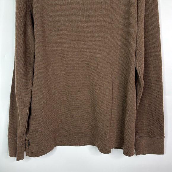 American Eagle Brown Henley Long Sleeve Shirt Size Large - Picture 6 of 8